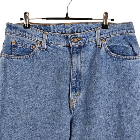 Vintage Levi's 521 Tapered Leg Jeans Womens 16 USA Made 16521-0291 28" Inseam - Picture 2 of 11